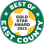 Best of East County Gold Star Award 2013